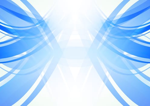 Beautiful blue and white abstract background - eps 10