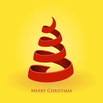 Illustration of a seasonal card inspired by Christmas decorations and colors