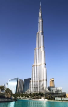 Dubai skyline with Burj Khalifa