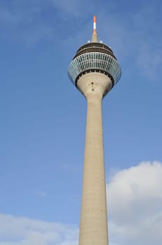 The Rhine Tower in Düsseldorf in Germany