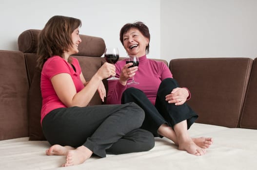 Happy time - mother with daughter