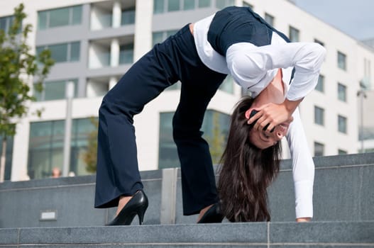 Flexible business communication - woman calling phone