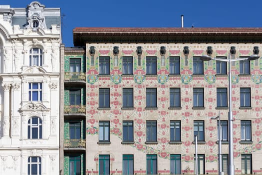 Otto Wagner Architecture,Art Nouveau,Majolica House in the Linke Wienzeile of Vienna