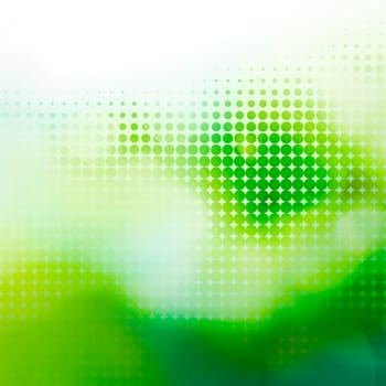 Greenery Abstract Spring - Graphic Dot Grid Green