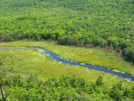The Big Carp River at Porcupine Mountains State Park in Michigans upper peninsula.