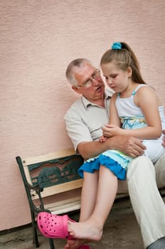 Big problems - comforting child