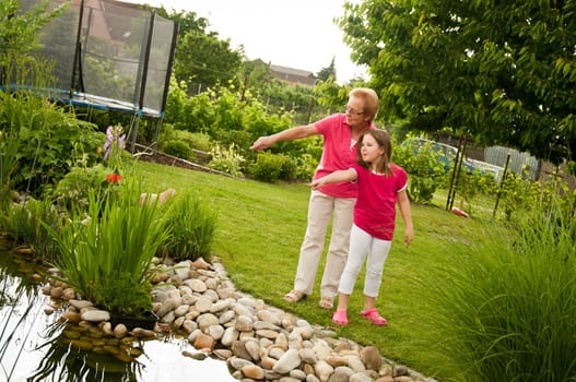 Happy time with grandchild