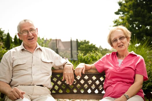Senior couple portrait