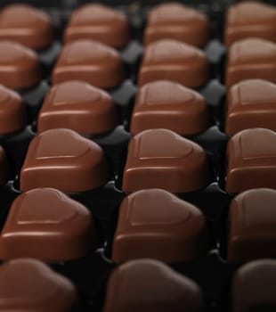 Heart shaped Chocolate Full Frame