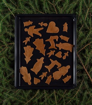 Full Frame of unbaked Gingerbread
