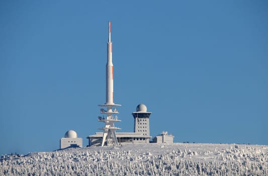The Brocken with almost clear visibility. Taken by Torfhaus