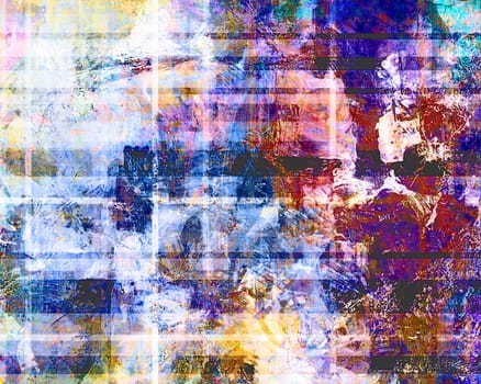 Abstract Hand Painted Textures Retro
