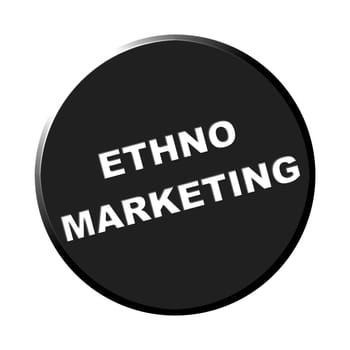 Button round black - Ethno-Markketing