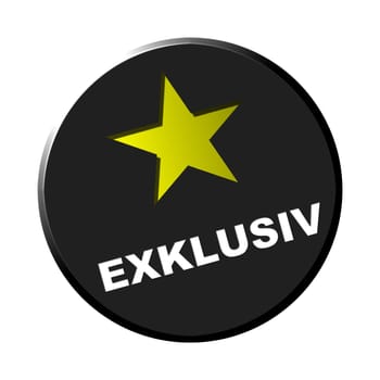 Round button black - Exclusive