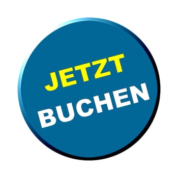 Button round blue - Book now