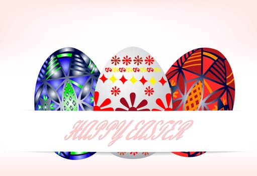 Illustration of the Easter greeting card - Happy Easter