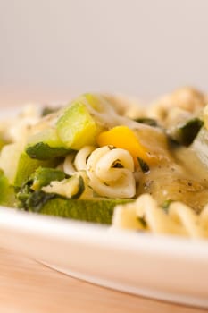 Pasta with Pesto and Vegetables.