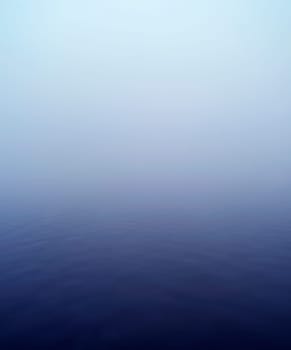 Horizon over Water with fog