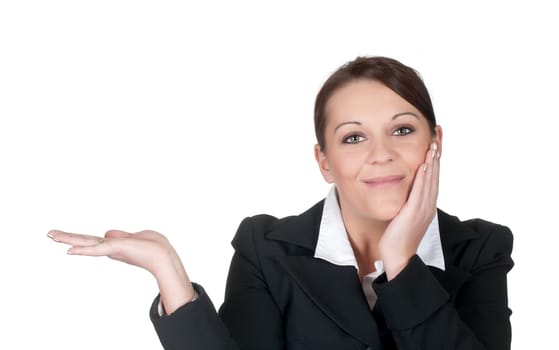 Businesswoman presenting