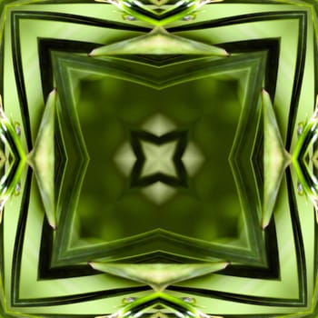 an abstract kaleidoscope background on white background