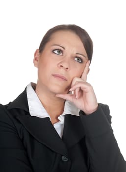 Thoughtful businesswoman