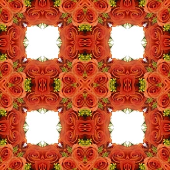 an abstract kaleidoscope background on white background
