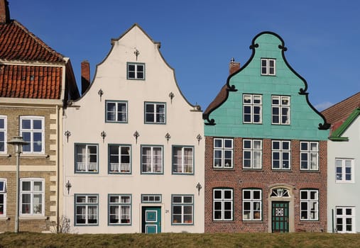 Row of houses in Glückstadt