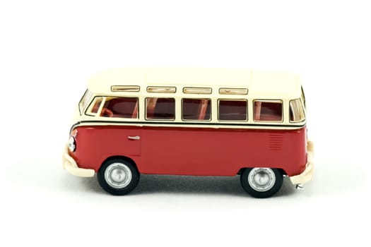 small car model isolated on white background
