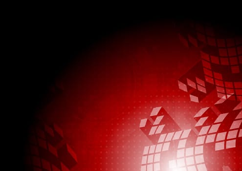 Dark red technical background. Vector illustration