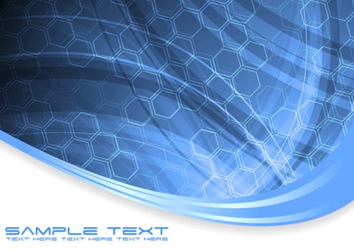 Vector illustration of creative hi-tech backdrop