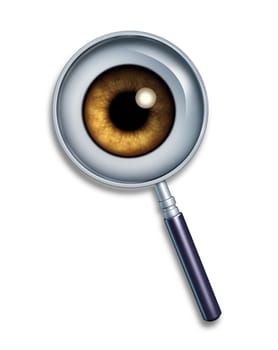 Search and searching symbol to look for information on the World Wide Web and FTP servers for internet metasearching using keywords and descriptions to find images videos or web pages and web sites using search engines from different browsers shown by an