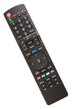 TV remote control isolated on white background