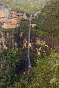 The Waterfall at Govett&#039 s Leap, Blackheath, NSW, Australia
