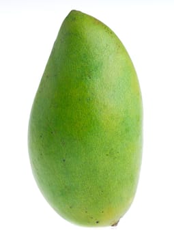 a green mango ion white background