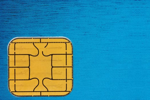close up of a credit card chip