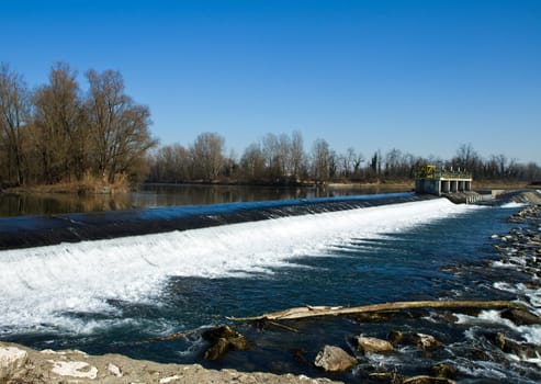 River Adda in the northern Italy