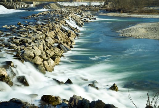 River Adda in the northern Italy