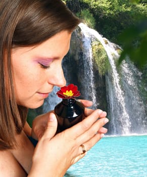 Natural outdoor spa treatment