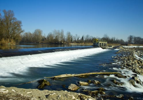 River Adda in the northern Italy
