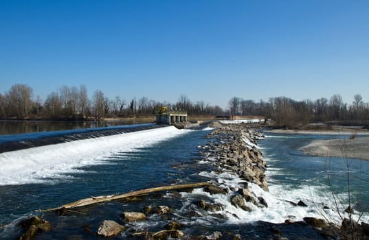 River Adda in the northern Italy