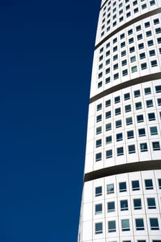 White Skyscraper towards blue sky