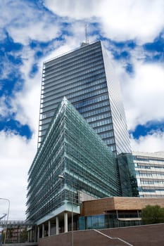 Financial Building from Low Angle view