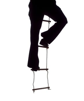 Climbing up the Rope Ladder