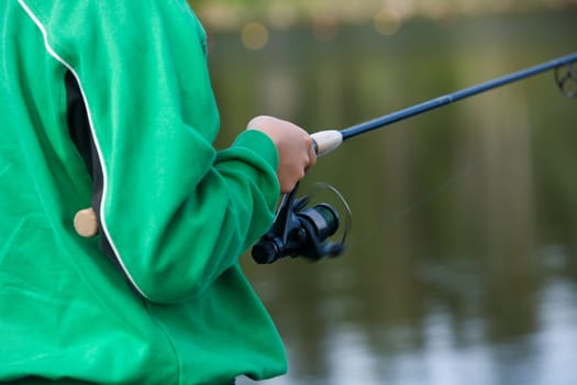 Close up of a Fishing man