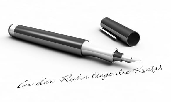 Strength lies in calmness! - Pen concept