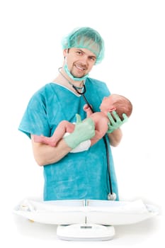 doctor with a baby