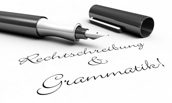Spelling &amp Grammar! - Pen concept