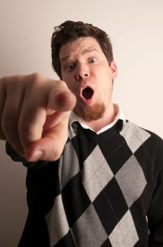 Male Pointing at you