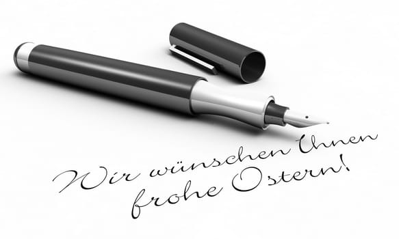 We wish you a happy Easter! - Pen concept