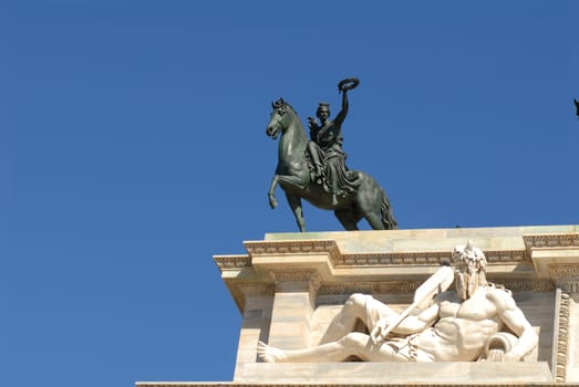 Milan, detail Arco della Pace